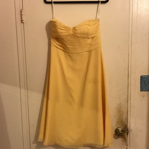 Yellow David's Bridal Dress - Picture 3 of 4